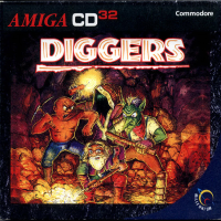 Diggers PAL Amiga CD32 PAL box art